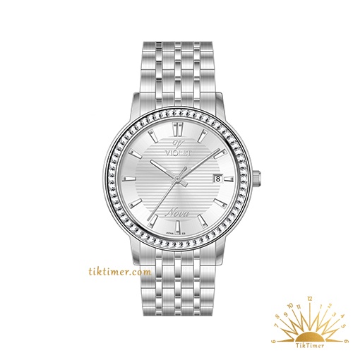 ساعت مچی زنانه ویولت مدل 32763، سیلور صفحه سفید