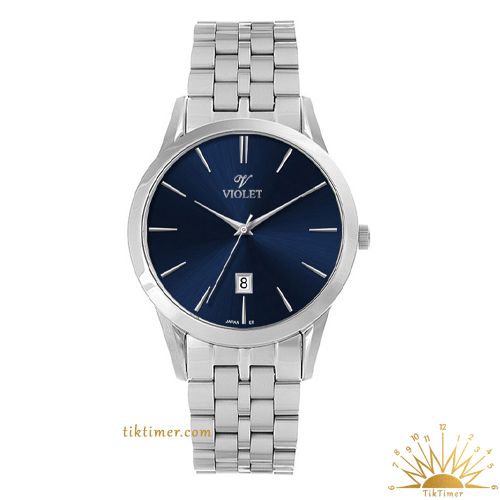 ساعت مچی زنانه ویولت مدل 0640، استیل، صفحه سرمه‌ای